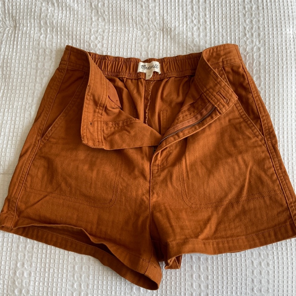 Madewell High Rise Camp Shorts, XS